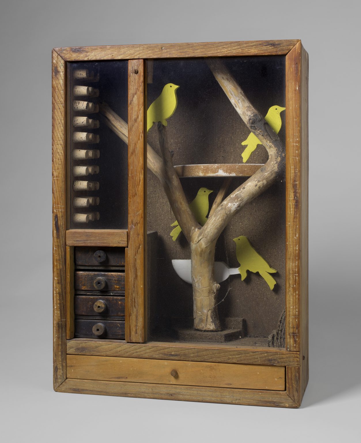 Joseph Cornell, Untitled (Aviary with Yellow Birds), 1948
