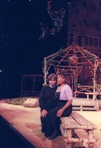 Andrea Bocelli and Denyce Graves in rehearsal for Werther