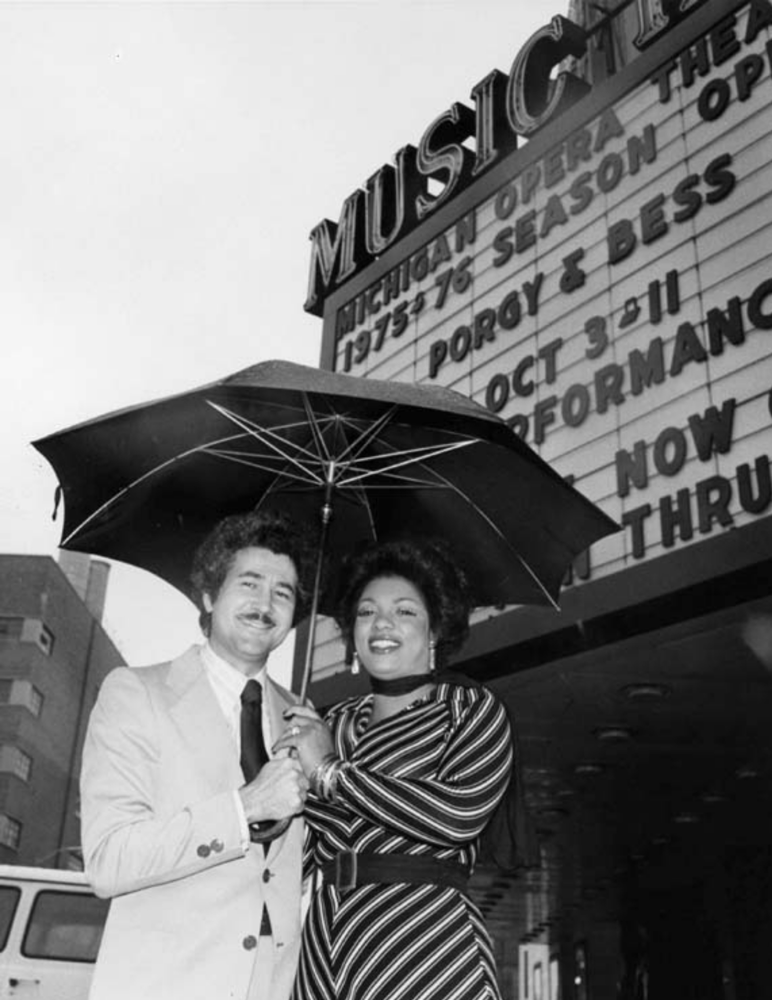 David DiChiera and Leona Mitchell for Opera News, 1975