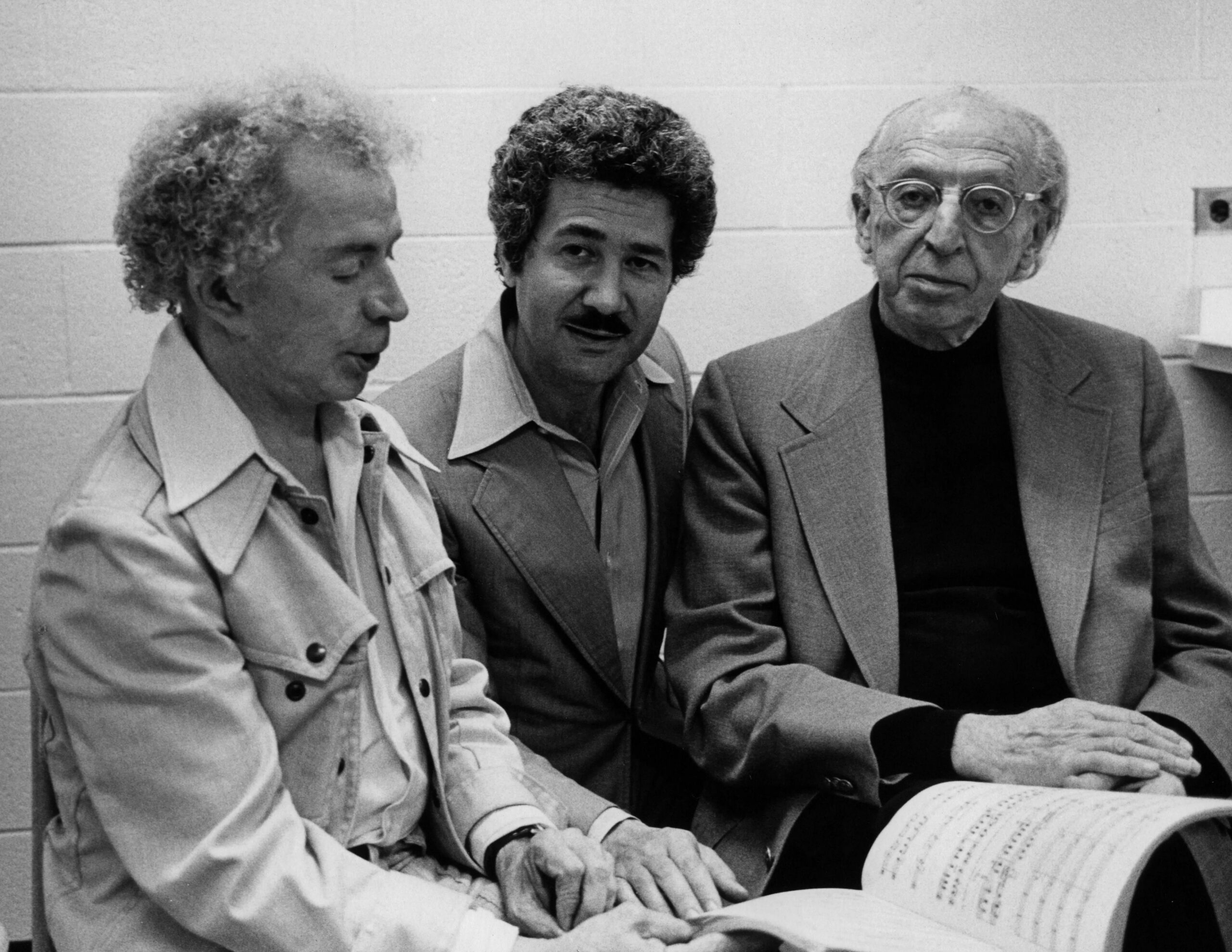 Eugene Loring, David DiChiera and Aaron Copland review The Tender Land's score