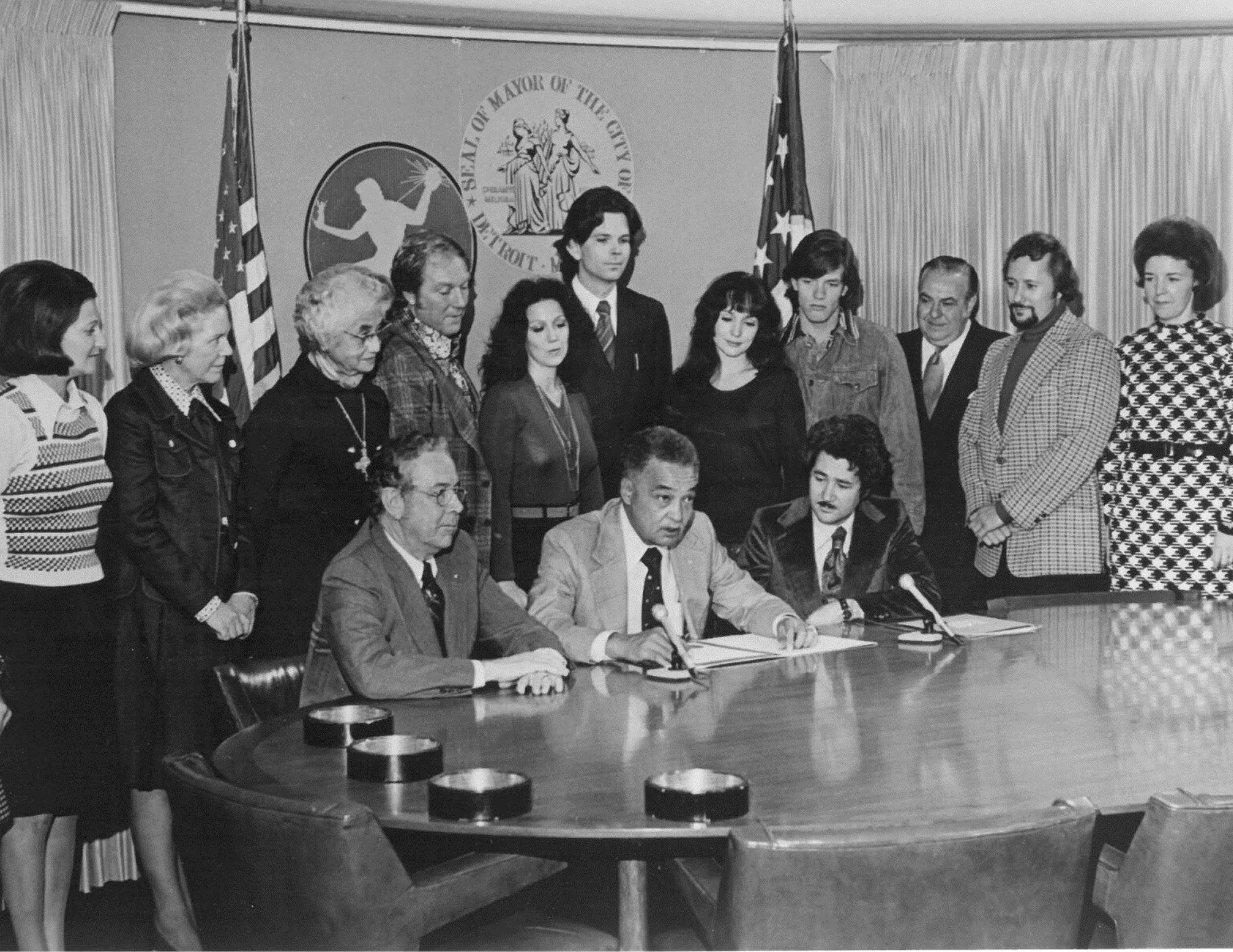 Mayor Coleman Young with David DiChiera