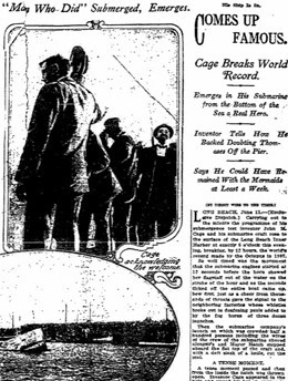 Los Angeles Times clipping, Comes Up Famous, June 12, 1913