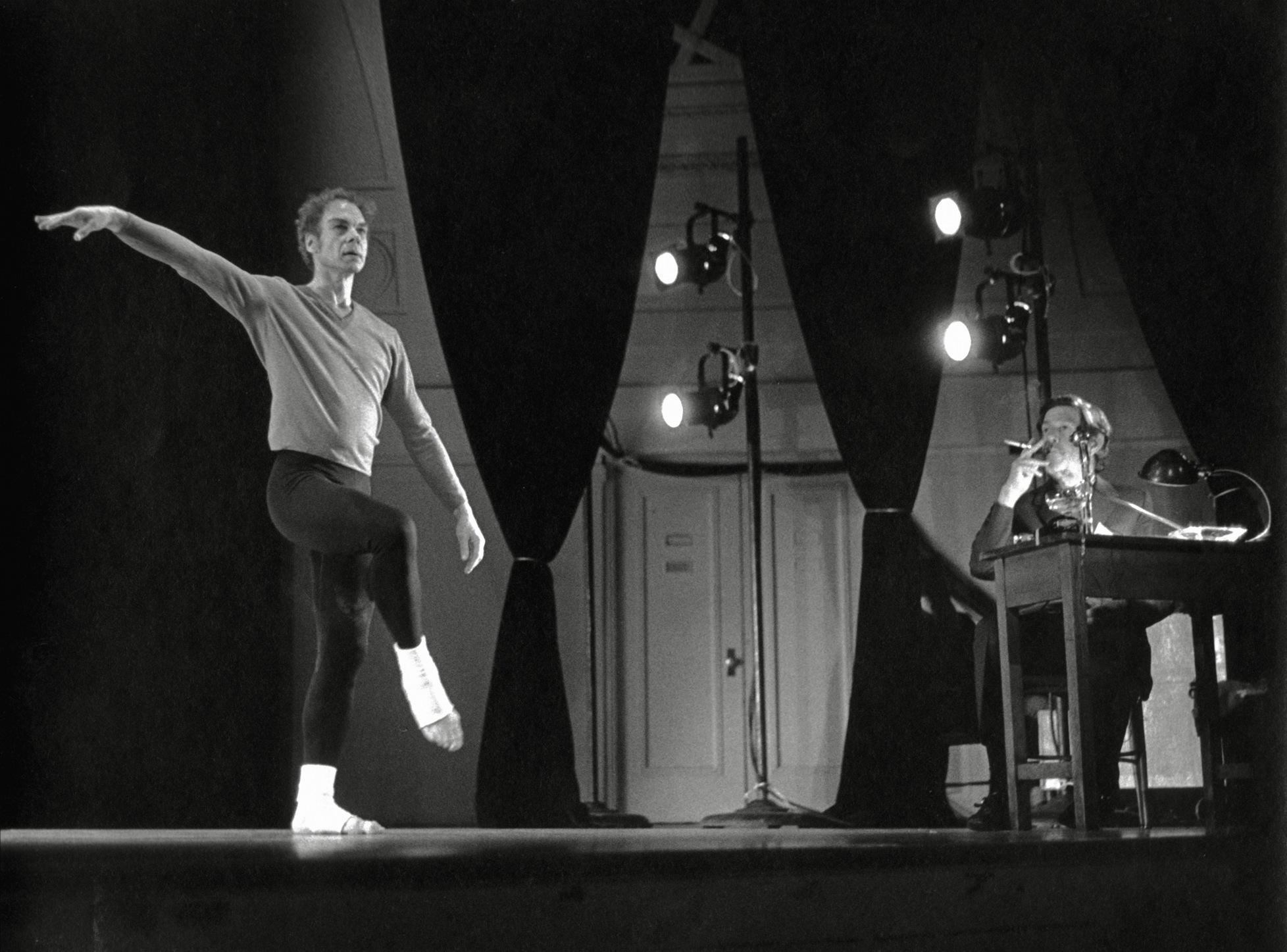 Merce Cunningham and John Cage perform How to Pass, Kick, Fall, and Run at Hill Auditorium, Ann Arbor, April 13, 1971