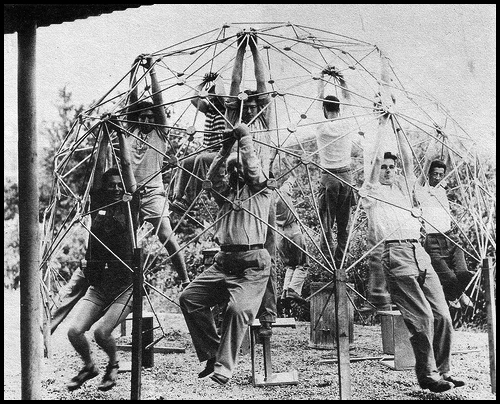 Buckminster Fuller with Black Mountain College students